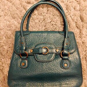 Coccinelle Dark Teal handbag purse made in Italy